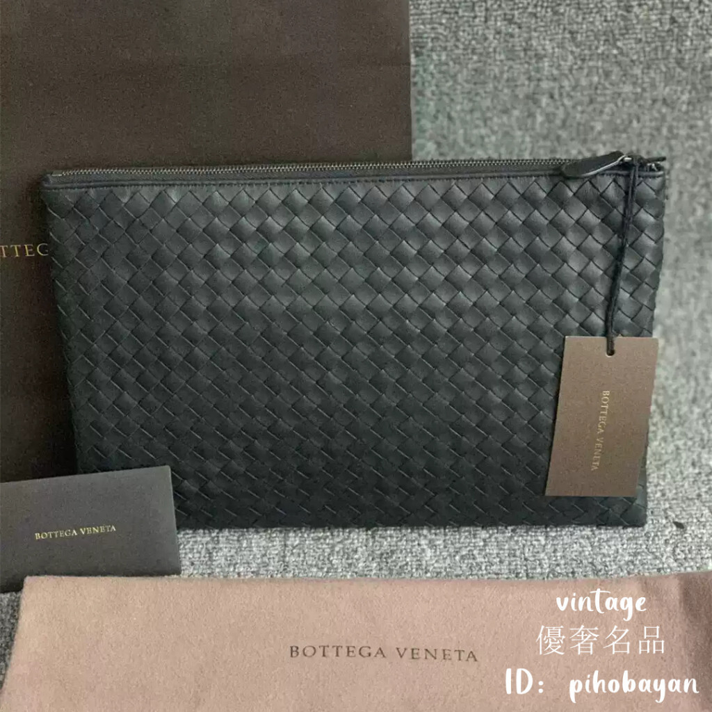 優奢二手 Bottega Veneta 寶緹嘉 522430 BV 編織 大號信封包 手拿包