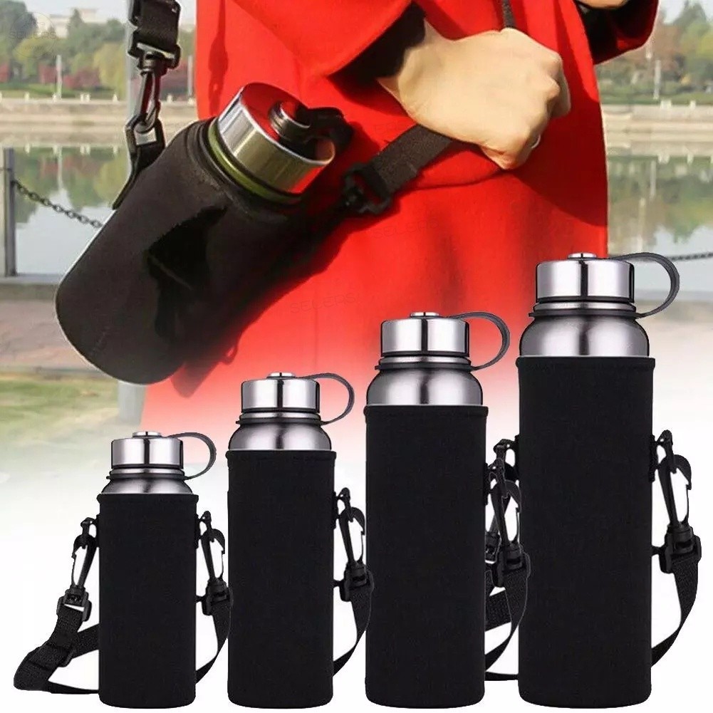 Water Bottle Carrier Bag Cup Cover Sleeve Holder Vacuum Pouc