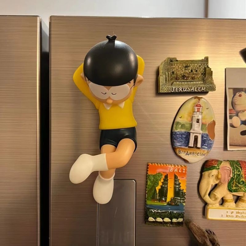 《優選》哆啦A夢大雄冰箱貼機器貓七夕節禮物創意立體卡通可愛裝飾磁力貼