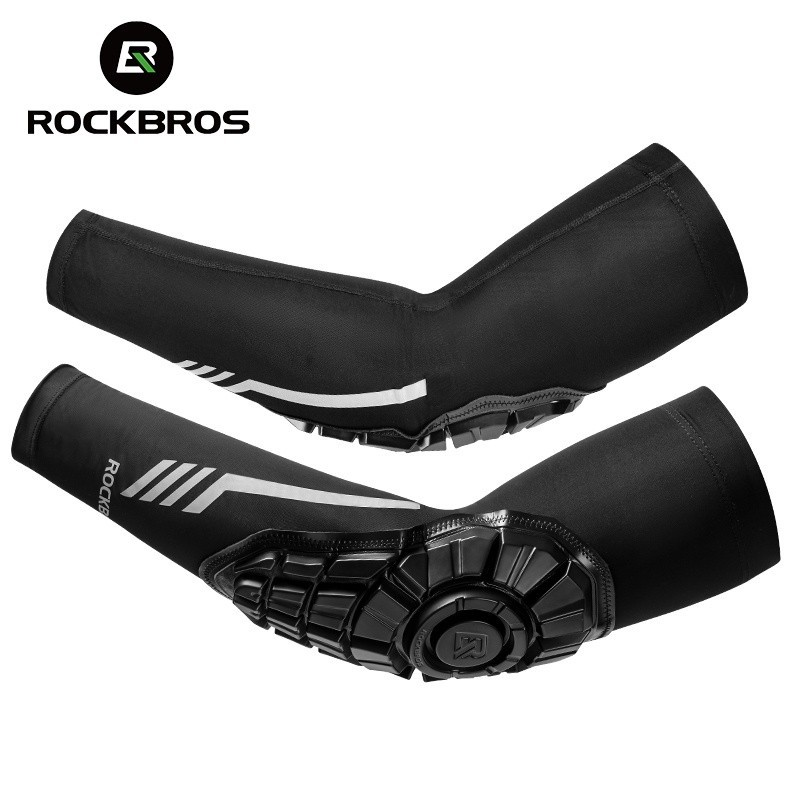 ROCKBROS護肘摩托車自行車冰絲夏季騎行護肘防紫外線防曬自行車配件