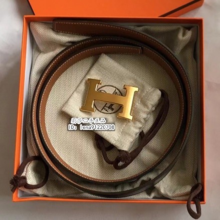 HERMES 愛馬仕 H扣 小牛皮 32MM 雙面皮帶 金扣 皮帶 金頭 雙面腰帶 腰帶