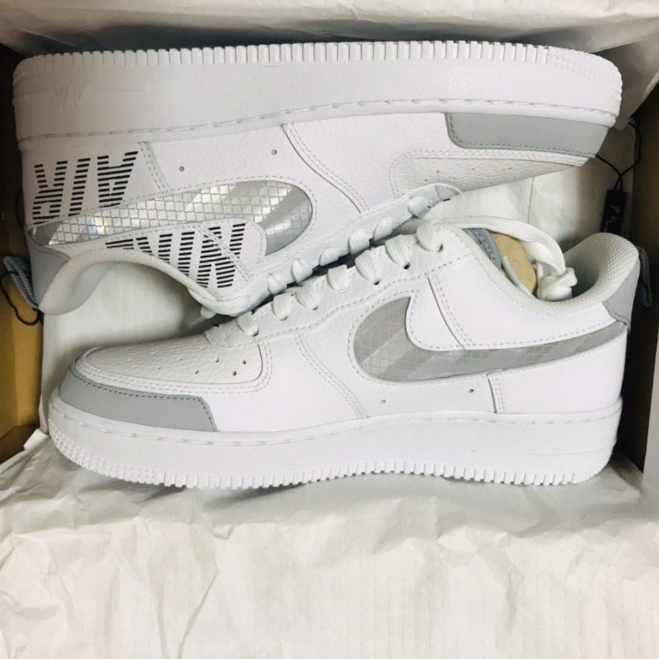 現貨 Nike Air Force 1 07 Low 2 白灰 男女 BQ4421-100