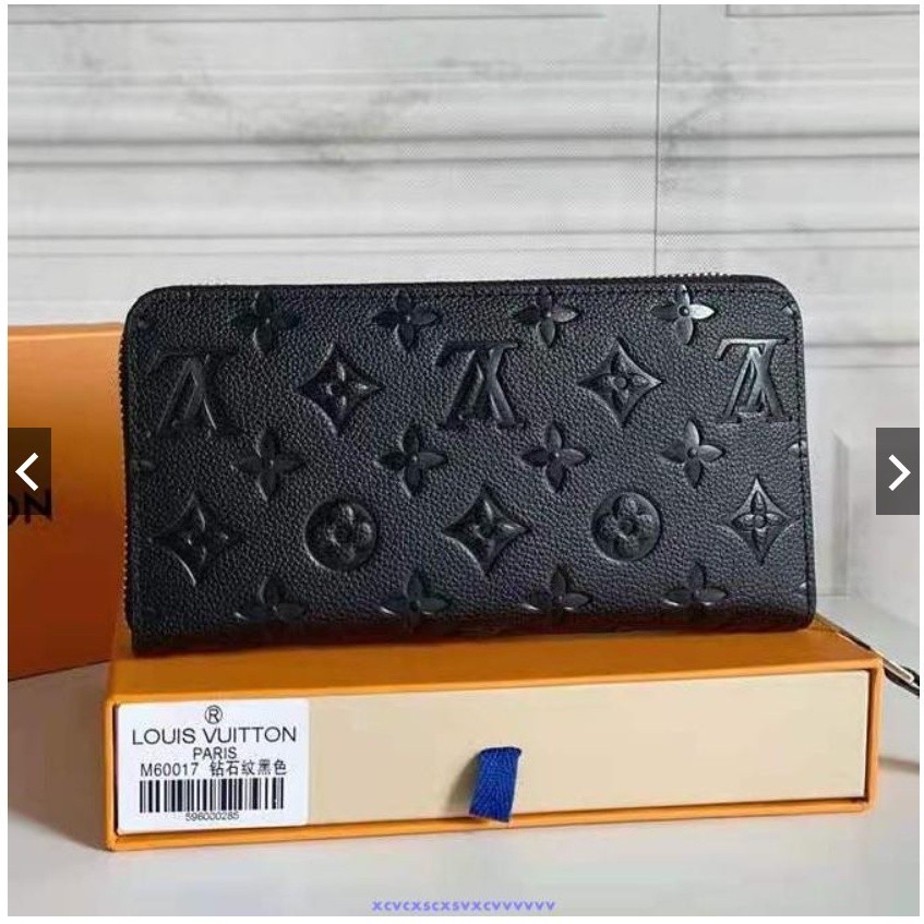 SG二手-新Louis Vuitton 黑色壓花紋 拉鏈長夾 錢包 包 信用卡包 夾包大隔層 長夾 男女款拿包