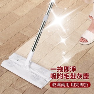 靜電除塵拖把 乾濕兩用拖把 除塵靜電拖把 拖把 地板清潔 清潔用品