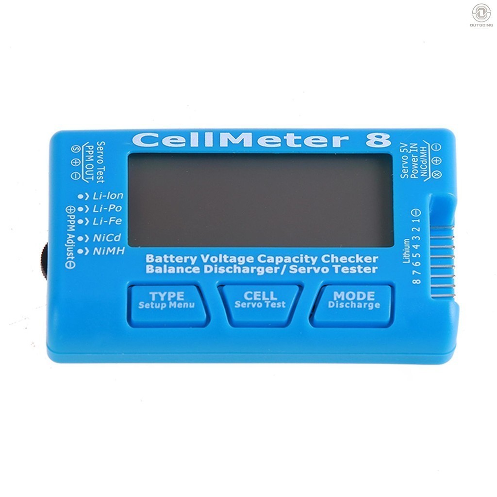 Digital Battery Capacity Checker Battery Voltage Tester LCD
