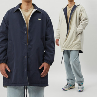 New Balance NB SDS 男款 深藍米色 亞版 二面穿 保暖 大衣 外套 AMJ41350ECL