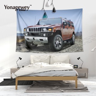 Hummer悍馬硬漢越野車汽車主題周邊臥室車庫裝飾海報背景布掛布 可客製 超好看 必備