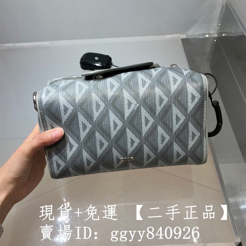 精品二手 DIOR 迪奧 DIOR LINGOT 22新款 圓筒包 手提包 肩背包 斜背包 胸包 男女包