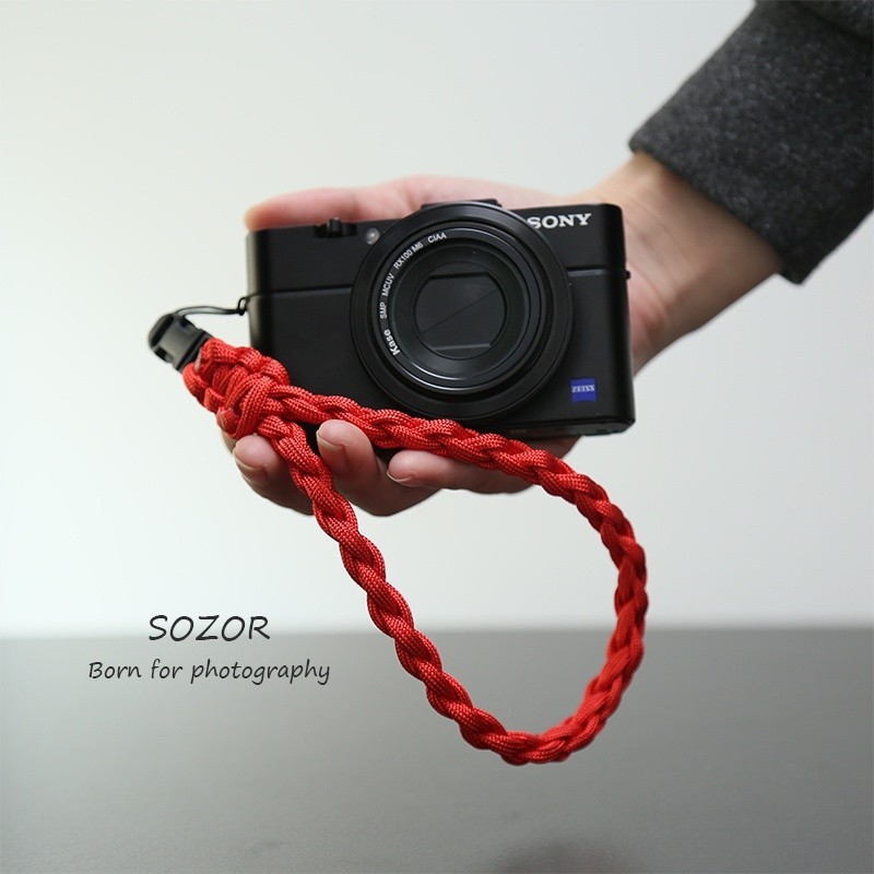 相機腕帶快拆適用于理光GR3X佳能G7X3索尼黑卡RX100 ZV1防滑手繩