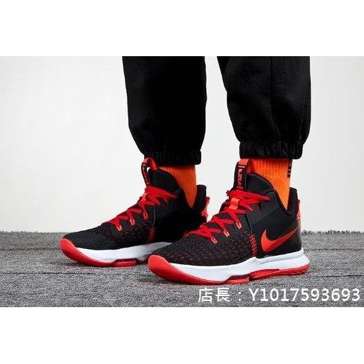 Nike LEBRON WITNESS V EP 復古 實戰 耐磨 黑紅 休閒 運動 籃球鞋 CQ9381-005 男鞋
