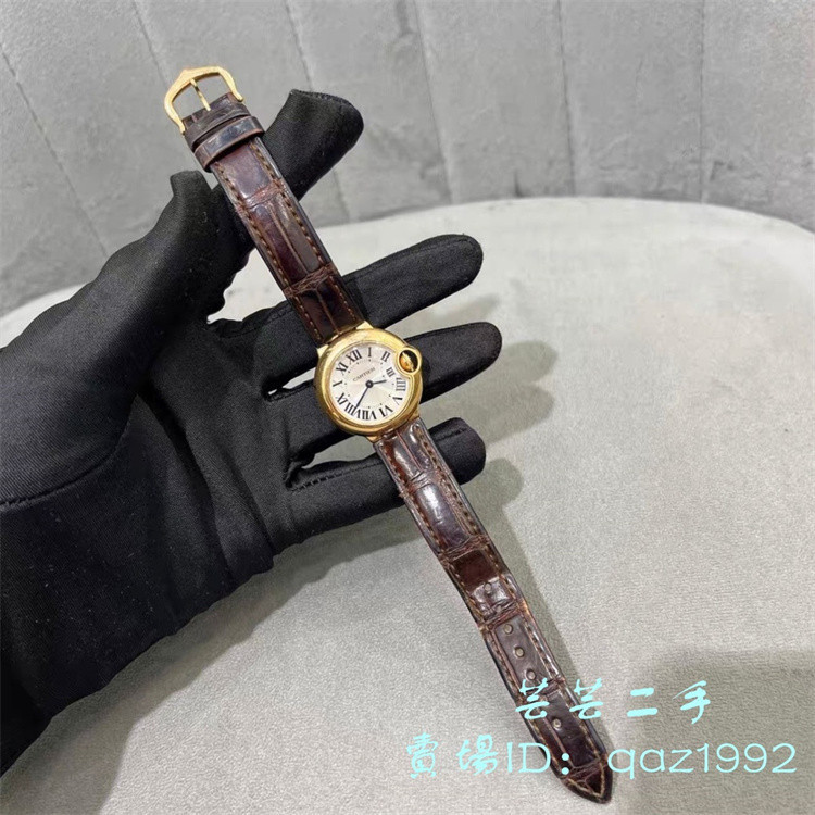 Cartier 卡地亞 W6900256 藍氣球系列 28MM 18K玫瑰金 錶盤 女士 石英 手錶