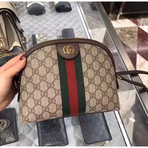 二手正品 GUCCI 貝殼包 Ophidia GG Small 499621 肩背包 斜背包 +實拍