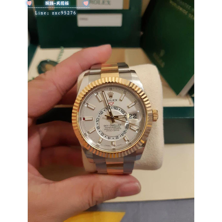勞力士 326933 Rolex 天行者 Sky Dweller 白面 沙羅系統腕錶