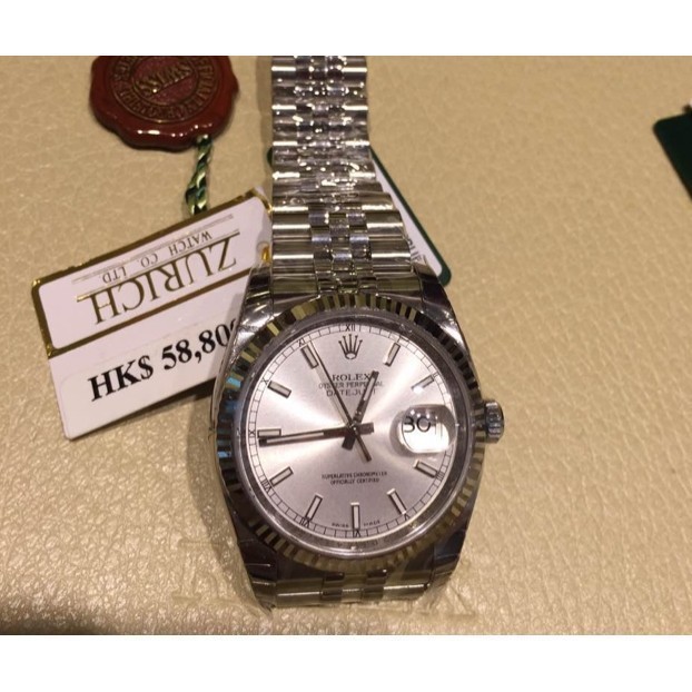 開Rolex 勞力士 日誌型系列116234 銀盤腕表 機械錶 休閒男士手錶 機械機芯手錶