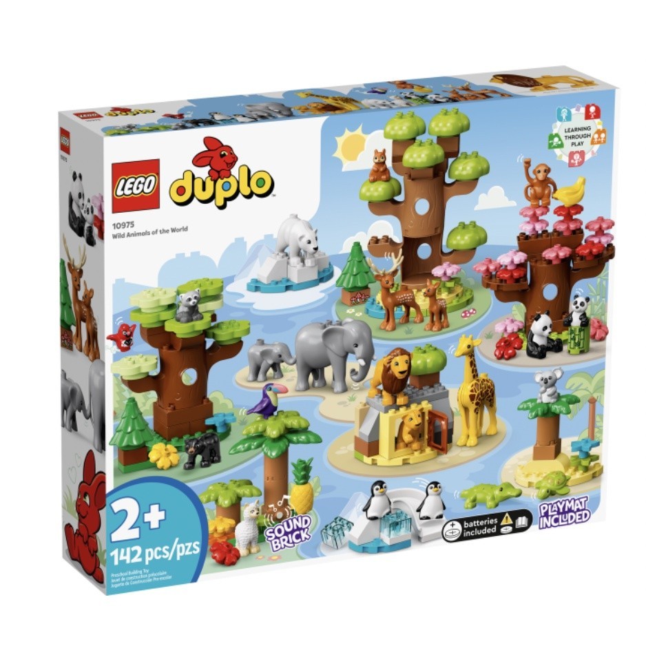『現貨』LEGO 10975	Duplo-世界野生動物   盒組 【蛋樂寶樂高館】