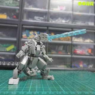 進店挑選🔥MOC-XM244 微型機械哥斯拉 208片 電子圖紙 拚插 模型 基多拉玩具機械 王者 恐龍 模型 巨型大號