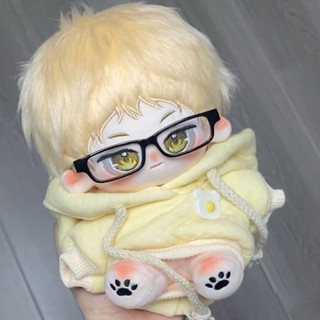 ins同款小紅書同款 排球少年月島螢火屬性20CM男棉花娃娃月小拽超可愛棉花娃娃有骨架 動漫周邊 排球少年系列 交換禮物