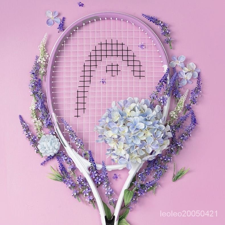 【暢銷網球拍】HEAD海德花季少女網球拍初學者單人大拍麵非帶綫輕巧減震迴彈網球