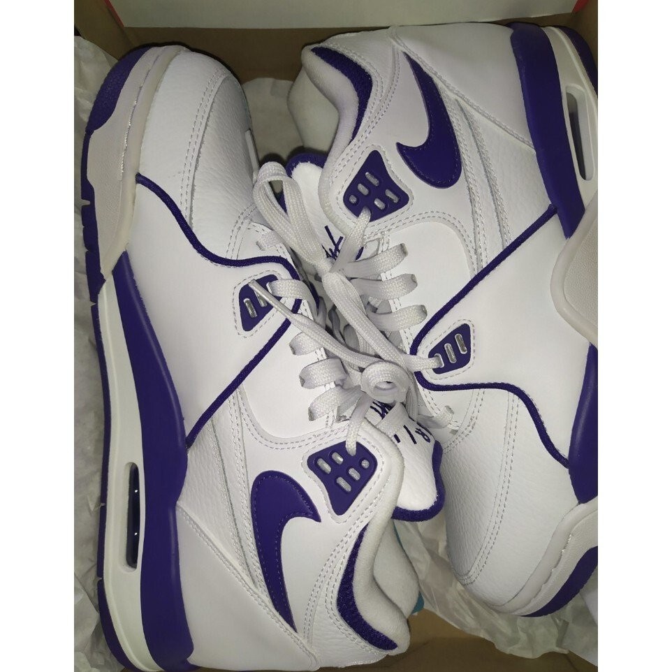 Nike Air Flight 89 "Court Purple" 白紫 氣墊籃球 公司 CN0050 慢跑鞋