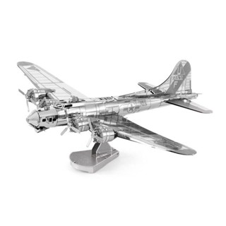 【熱銷】B17轟炸機金屬拚圖模型玩具生日禮物飛機 拚裝模型 益智拚裝 玩具 擺件 擺設