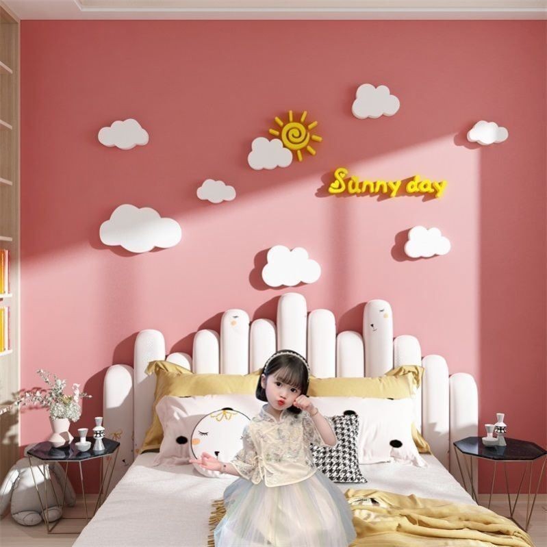 墻貼 壁貼 壁紙 房間 3d 仿真 立體 墻貼畵 兒童房佈置 墻麵 女孩 圖案 臥室 簡約 臥室 背景墻 床頭網裝飾