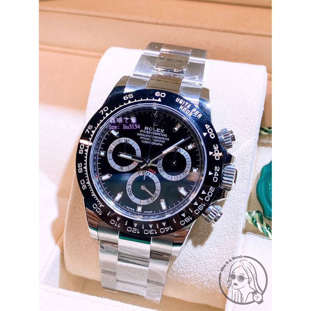 ️ROLEX DATONA黑熊貓 🐼迪通拿｜黑鋼迪 116500LN🔺全新品 2022｜新式卡