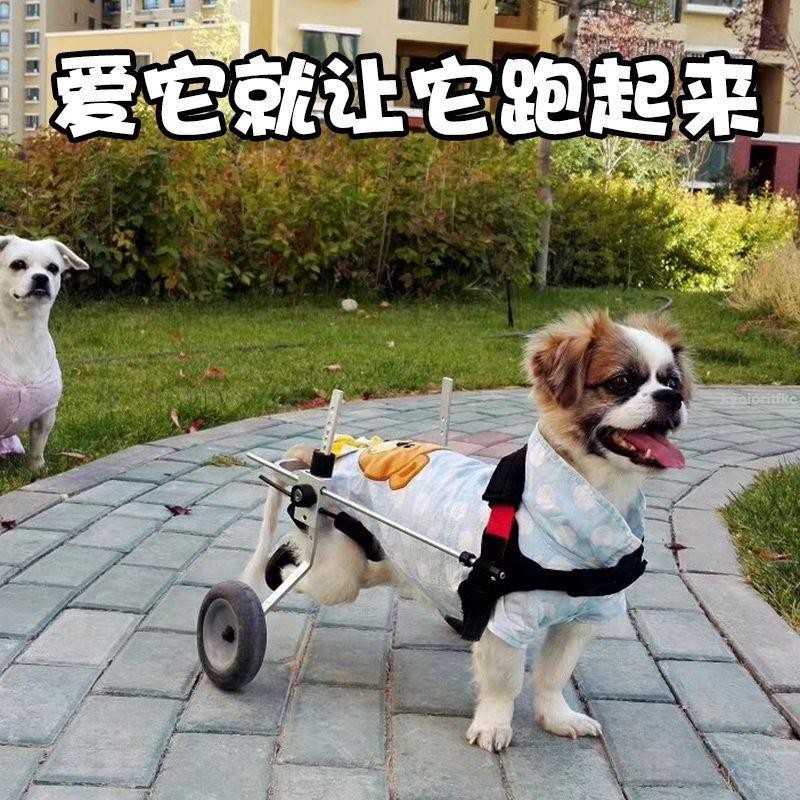 ⚡狗殘疾狗狗輔助大型小型犬後肢癱瘓寵物推車