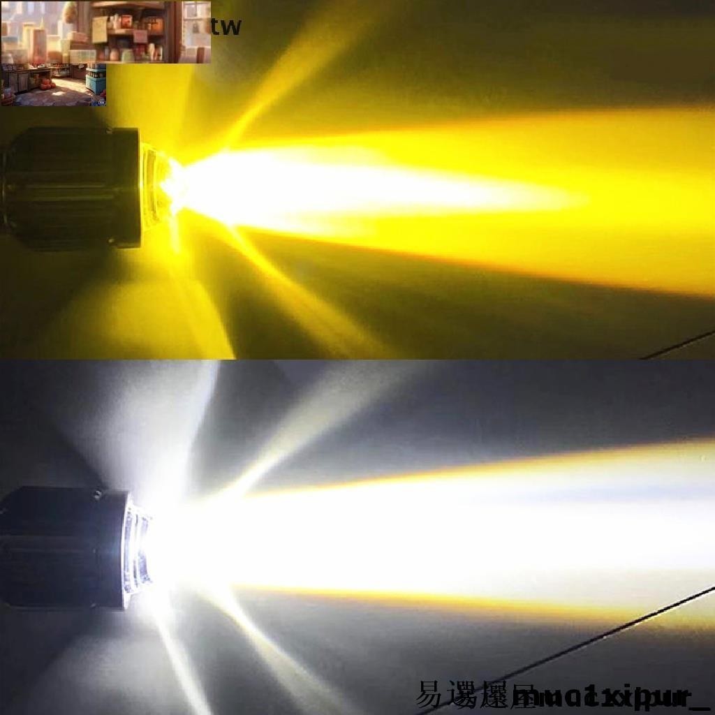 熱銷~H4 LED H6 BA20D LED 摩托車大燈燈泡 CSP 白色黃色 Hi Lo 燈 [