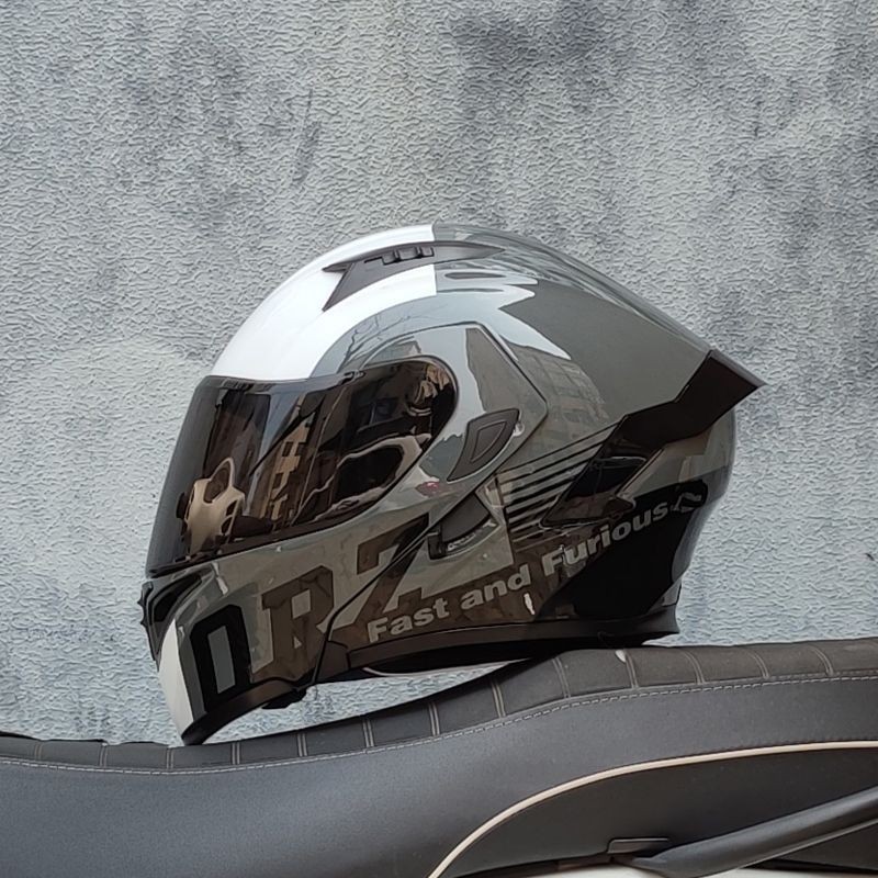 ORZ摩托車頭盔 雙鏡片揭面盔 四季全覆式 3C全盔騎士全覆式安全帽 摩托安全帽 電動車安全帽 四季男女通用 通用安全帽