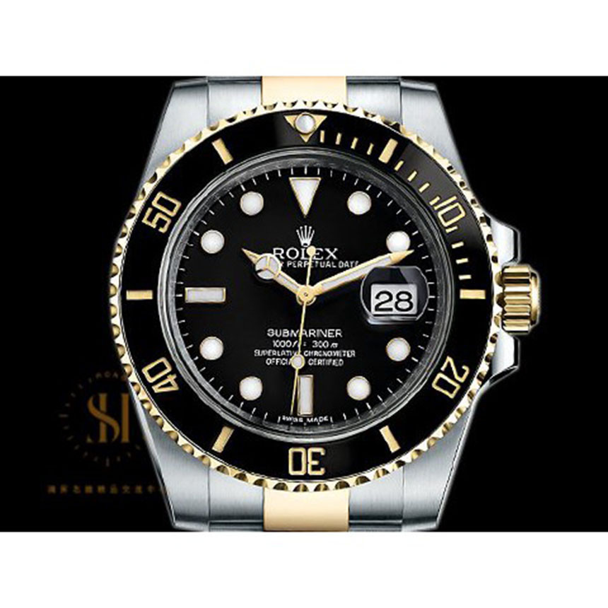 Rolex 勞力士 Submariner 116613Ln 潛航者 半金 自動上鍊 半金黑水鬼 Af425腕錶