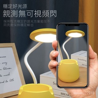 【限時下殺-】臺燈護眼學習燈LED可充電插電大學生宿捨神器兒童保護視力床頭燈可折疊檯燈 學生檯燈