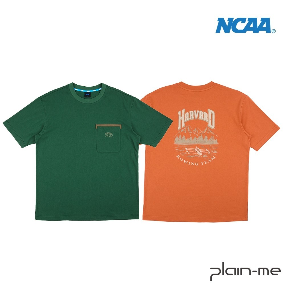 【plain-me】NCAA 微落肩賽艇隊圖T恤 NCAA0145-241 &lt;男女款 T恤 短袖上衣&gt;