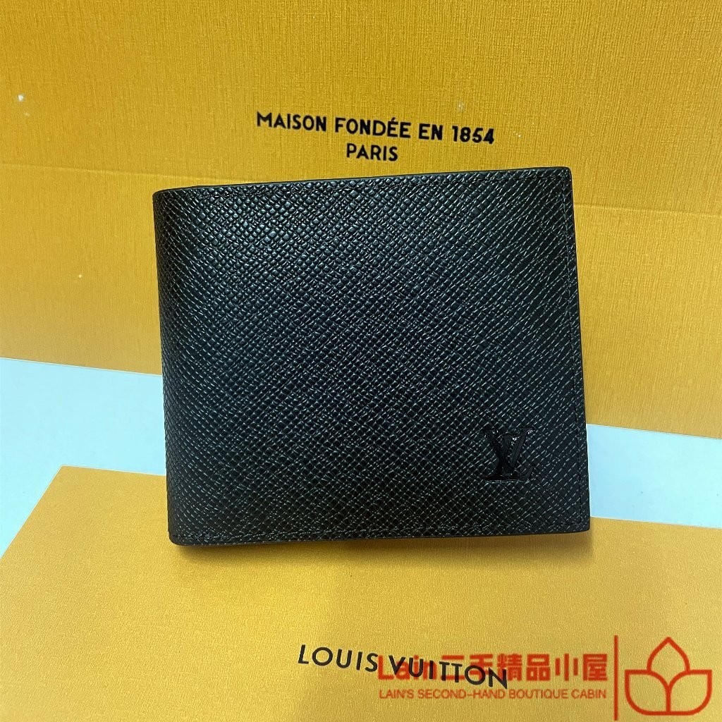二手精品 LV 路易威登 M62045黑 AMERIGO 男士錢包 卡夾 皮夾 證件夾 錢夾 名片夾