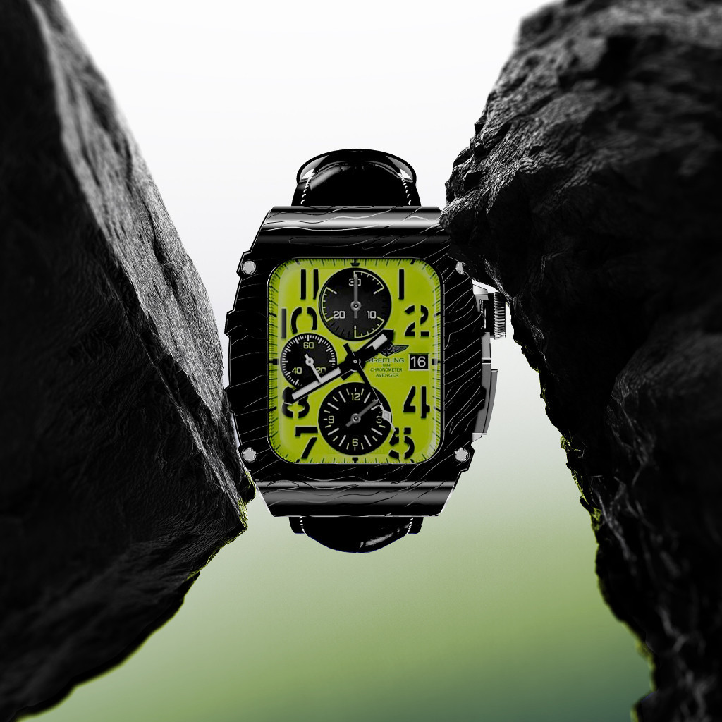 新款 Apple Watch 虎紋不鏽鋼改裝錶帶 改裝錶帶 S8 S9 SE 44 45mm 男士錶帶