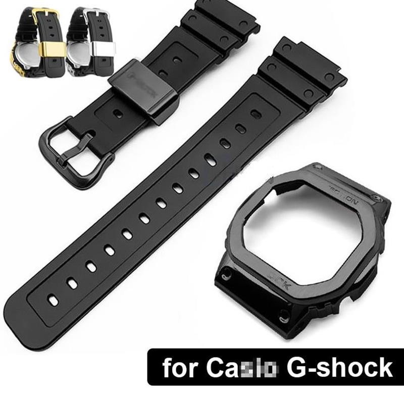 【台灣出貨】適用卡 西歐G-shock GW-M5610 DW-5600/5700/6900錶帶16毫米軟橡膠手鍊手錶