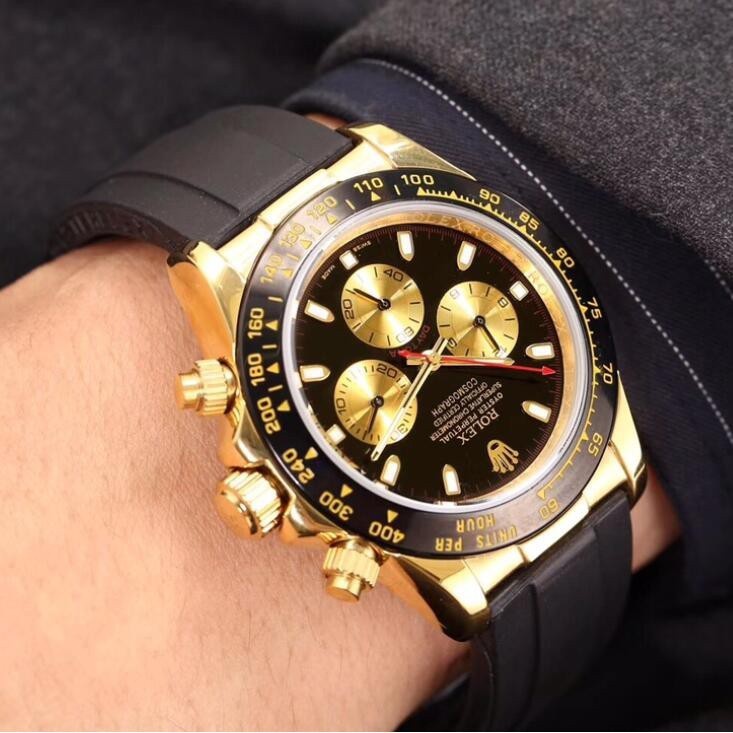 Rolex 勞力士 勞力仕迪通拿多功能機械手表鋼帶男表 自動上鏈機械腕錶 高端大氣特價*出售