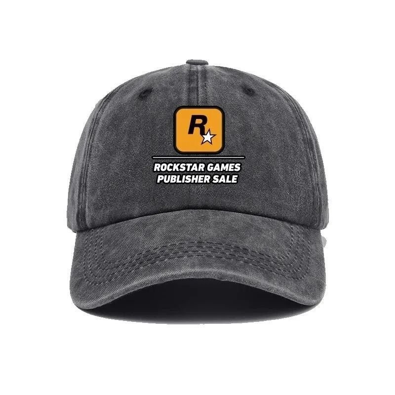 ⚡精選好料⚡GTA5遊戲公司 Rockstar Games週邊R星標誌帽子棒球帽男女簡約鴨舌 8CUT