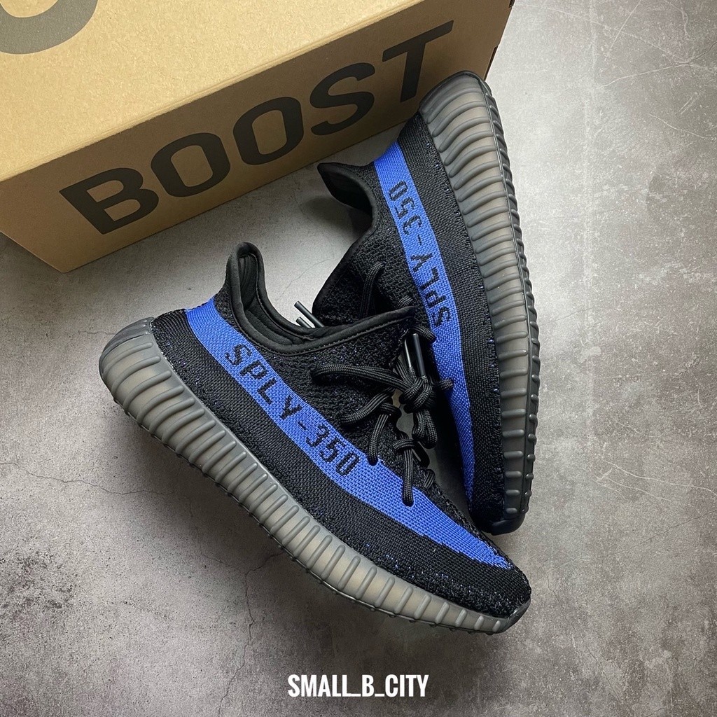 【正品】ADIDAS YEEZY BOOST 350 V2 "Dazzling Blue" 黑藍 GY7164