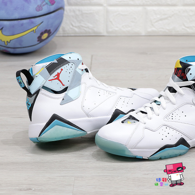 {正品}NIKE AIR JORDAN 7 RETRO N7 白彩 北美限定 AJ7 冰底 男 744804-144