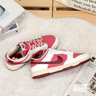 {正品}W NIKE DUNK LOW VALENTINES DAY 愛心小花 胭脂粉 櫻桃紅 HF0736-161