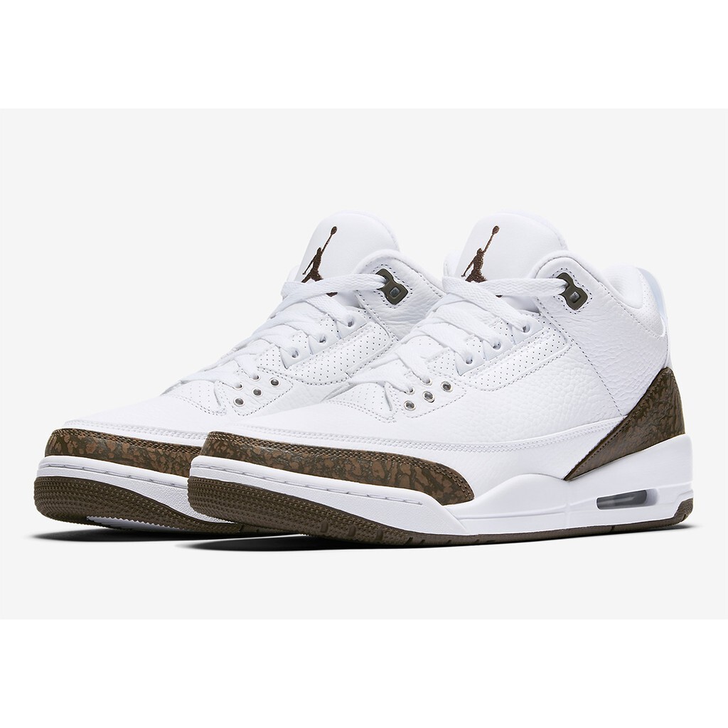 {正品}Air Jordan 3 Mocha 136064-122 3代 白摩卡