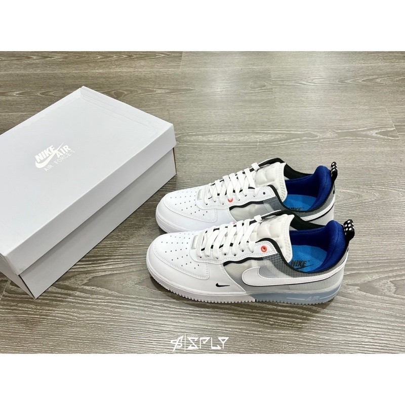 【代購】Nike Air Force 1 React 白灰藍 雙勾 休閒鞋 DH7615-101