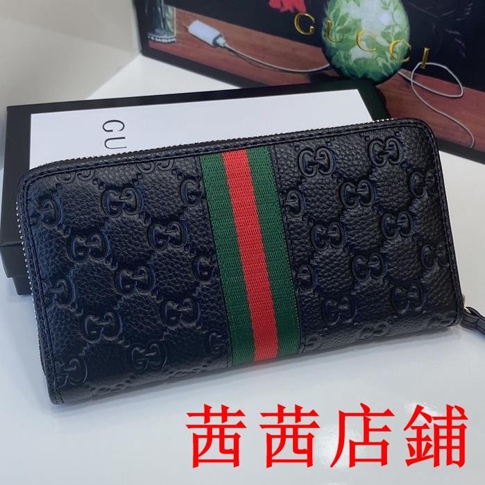 KF二手//岢*/%GUCCI 古奇 長夾男生 皮夾 長夾零錢包 錢包 錢夾 多卡位 男士皮夾 品牌皮夾 男夾