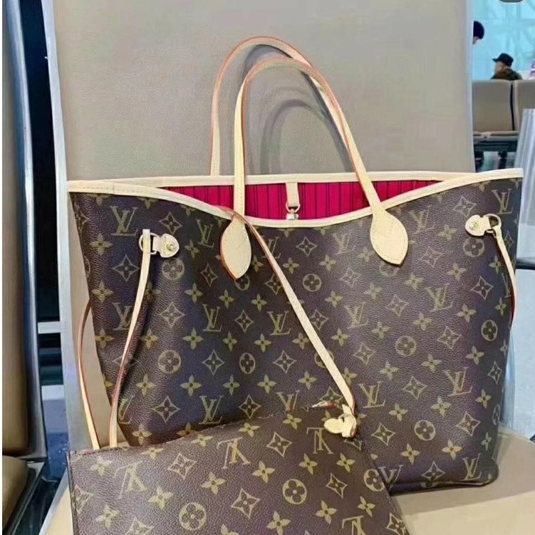 精品二手 LV 路易威登 M41177 Neverfull MM經典 老花 中號 子母包 購物袋 托特包 手提包