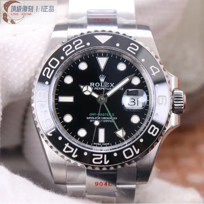 高端 N廠實拍Rolex腕錶勞力士手錶GMT格林尼治v11版3186壹體機芯男士手錶904L鋼材機械手錶