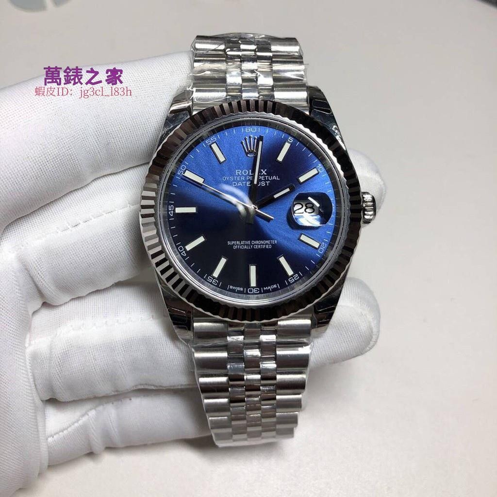 高端 Rolex勞力士日型藍面3235機芯男錶 實拍 免運（出貨前可拍視頻確認）