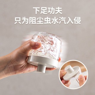 ✨臺灣熱賣✨廚房勺蓋一件式 玻璃調味罐 調料罐 調味罐組 防潮調味罐 套裝 家用 鹽 味精 調料盒 調味料收納 居家好物