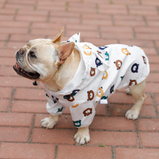 法鬥雨衣 幼犬防水小熊衣服 狗狗春秋薄款夏季小型犬小狗雨傘