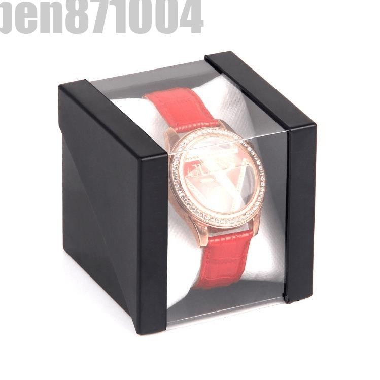 多色塑料透明手錶包裝盒亞克力彩色禮品錶盒男女手錶盒子時尚PVC透明手錶盒禮品盒高檔手錶盒包裝盒