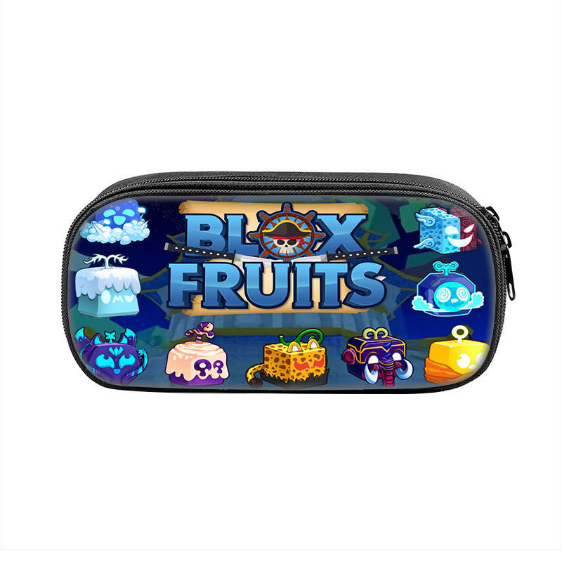 【臺灣出貨】ROBLOX遊戲blox fruits印花筆袋 噁魔果實兒童中小學生鉛筆文具袋